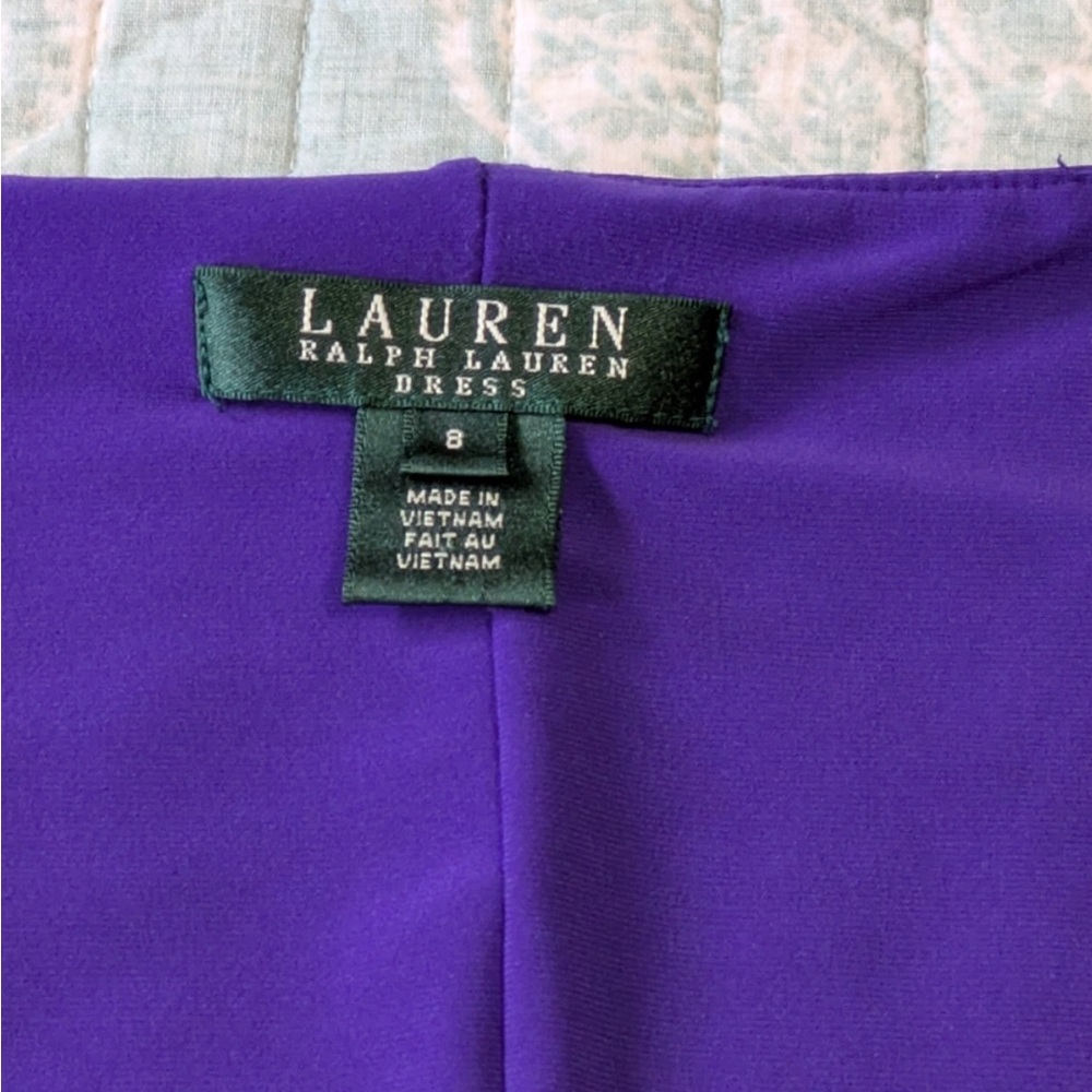 Ralph Lauren gorgeous Vibrant Purple dress, Size 8. - Picture 2 of 7